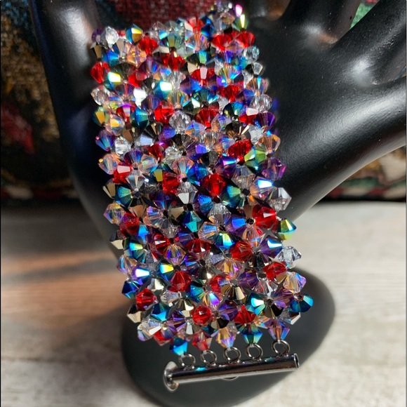 Swarovski Jewelry - Handmade Swarovski Crystal “Rock Star” Bling Bracelet